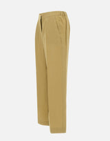 ELENA MIRO' Pantaloni in lino GREEN Donna 