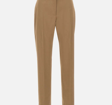 ELENA MIRO' Pantaloni in misto cotone BROWN Donna 