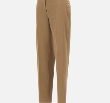 ELENA MIRO' Pantaloni in misto cotone BROWN Donna 