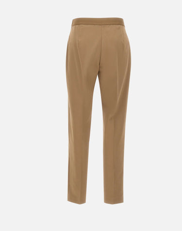 ELENA MIRO' Pantaloni in misto cotone BROWN Donna 