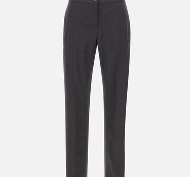 ELENA MIRO' Pantaloni in misto cotone BLACK Donna 