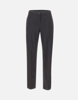 ELENA MIRO' Pantaloni in misto cotone BLACK Donna 