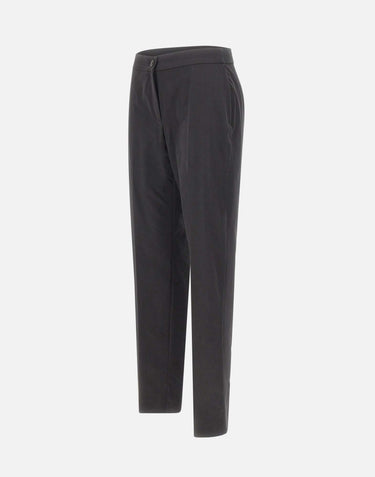 ELENA MIRO' Pantaloni in misto cotone BLACK Donna 