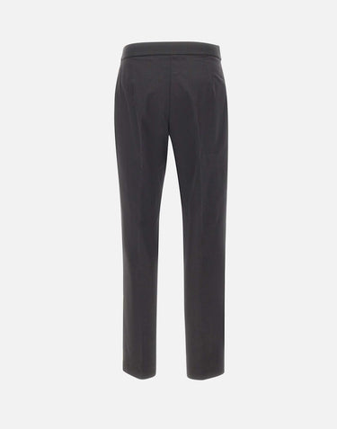ELENA MIRO' Pantaloni in misto cotone BLACK Donna 