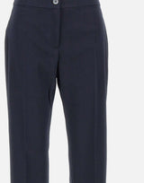 ELENA MIRO' Pantaloni in misto cotone BLUE Donna 