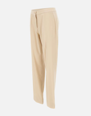 ELENA MIRO' Pantaloni in punto Milano BEIGE Donna 