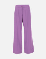 ELENA MIRO' Pantaloni sartoriali in cady PURPLE Donna 