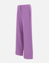 ELENA MIRO' Pantaloni sartoriali in cady PURPLE Donna 