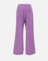 ELENA MIRO' Pantaloni sartoriali in cady PURPLE Donna 