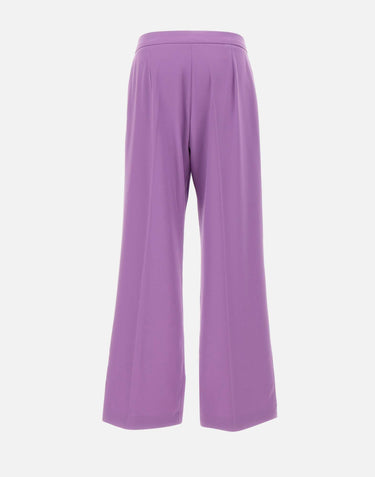 ELENA MIRO' Pantaloni sartoriali in cady PURPLE Donna 