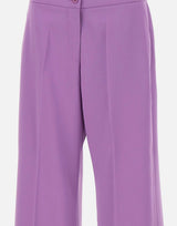 ELENA MIRO' Pantaloni sartoriali in cady PURPLE Donna 