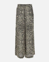 ELENA MIRO' Pantaloni in viscosa a fantasia MULTICOLOR Donna 