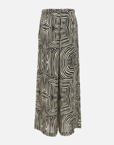 ELENA MIRO' Pantaloni in viscosa a fantasia MULTICOLOR Donna 