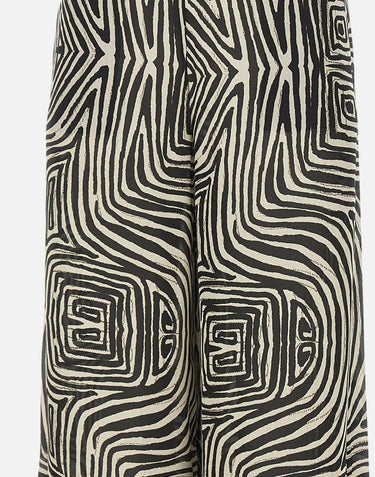 ELENA MIRO' Pantaloni in viscosa a fantasia MULTICOLOR Donna 
