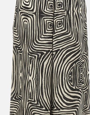 ELENA MIRO' Pantaloni in viscosa a fantasia MULTICOLOR Donna 