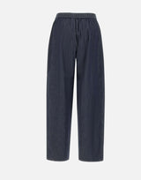 ELENA MIRO' Pantaloni palazzo effetto denim BLUE Donna 