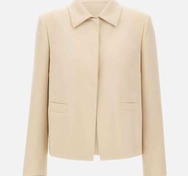 ELENA MIRO' Giacca in tessuto crêpe BEIGE Donna 