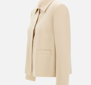 ELENA MIRO' Giacca in tessuto crêpe BEIGE Donna 