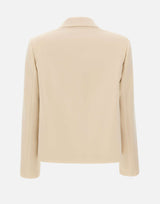 ELENA MIRO' Giacca in tessuto crêpe BEIGE Donna 
