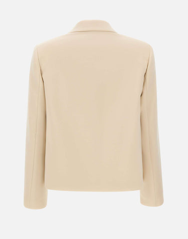 ELENA MIRO' Giacca in tessuto crêpe BEIGE Donna 