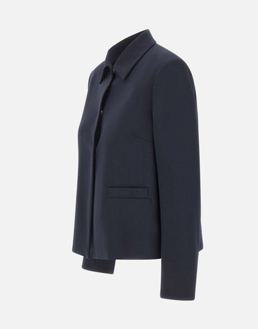 ELENA MIRO' Giacca in tessuto crêpe BLUE Donna 