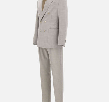 ELEVENTY Abito doppiopetto in lana GREY Uomo 