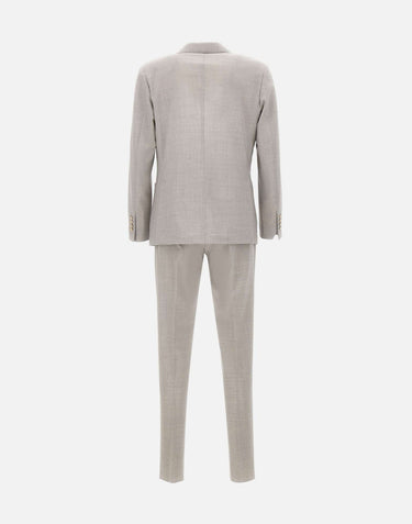 ELEVENTY Abito doppiopetto in lana GREY Uomo 