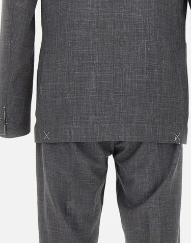 ELEVENTY Completo in misto lana, seta e lino GREY Uomo 
