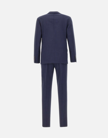 ELEVENTY Abito monopetto in lana BLUE Uomo 