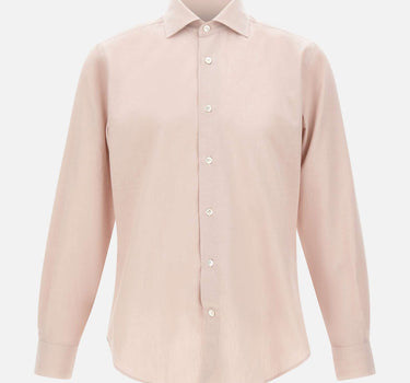 ELEVENTY Camicia in cotone piquet Pink Uomo 