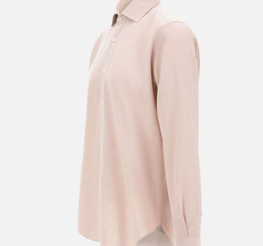 ELEVENTY Camicia in cotone piquet Pink Uomo 