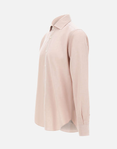 ELEVENTY Camicia in cotone piquet Pink Uomo 
