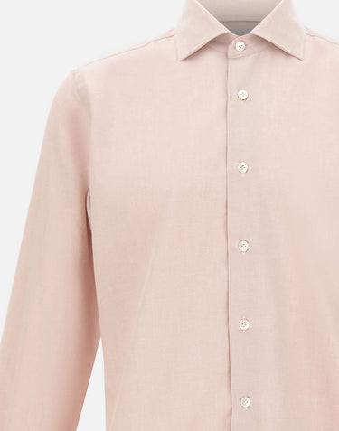 ELEVENTY Camicia in cotone piquet Pink Uomo 