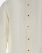 ELEVENTY Camicia in lino WHITE Uomo 