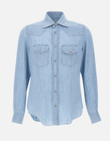 Camicia in misto lyocell M75CAMK02 TES0M14608 ELEVENTY 