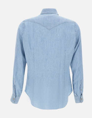 Camicia in misto lyocell M75CAMK02 TES0M14608 ELEVENTY 