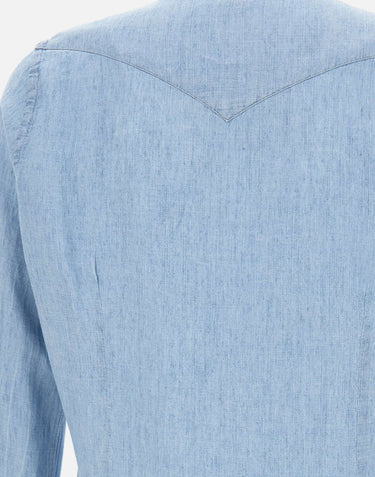Camicia in misto lyocell M75CAMK02 TES0M14608 ELEVENTY 