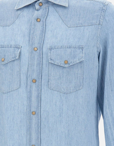 Camicia in misto lyocell M75CAMK02 TES0M14608 ELEVENTY 