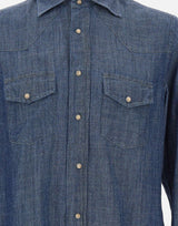 ELEVENTY Camicia in misto lyocell BLUE Uomo 