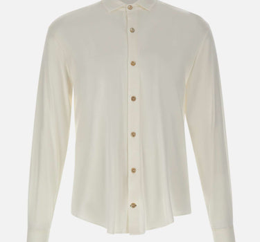 ELEVENTY Camicia in misto cotone WHITE Uomo 