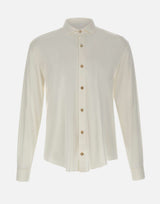 ELEVENTY Camicia in misto cotone WHITE Uomo 