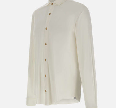 ELEVENTY Camicia in misto cotone WHITE Uomo 