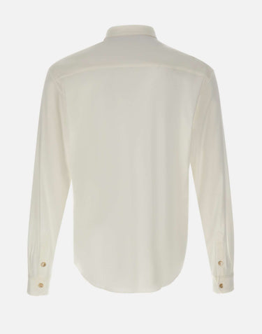 ELEVENTY Camicia in misto cotone WHITE Uomo 