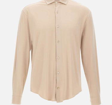 ELEVENTY Camicia in misto cotone BEIGE Uomo 