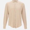 ELEVENTY Camicia in misto cotone BEIGE Uomo 