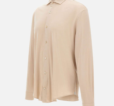 ELEVENTY Camicia in misto cotone BEIGE Uomo 