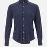 ELEVENTY Camicia in misto cotone BLUE Uomo 
