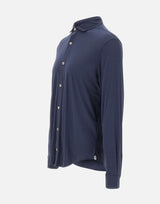 ELEVENTY Camicia in misto cotone BLUE Uomo 