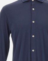 ELEVENTY Camicia in misto cotone BLUE Uomo 