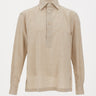 ELEVENTY Camicia popover in cotone BEIGE Uomo 